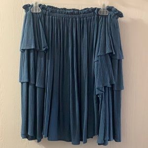 Off the shoulder long sleeve shirt